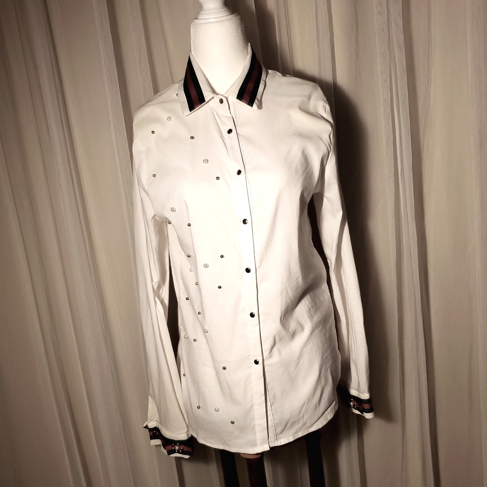 BLUE X  SPACE desinger top.sz m